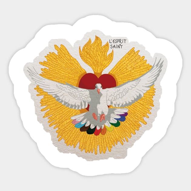 Holy Spirit - LGBTQIA+ Sticker by Ô Bonne Mère